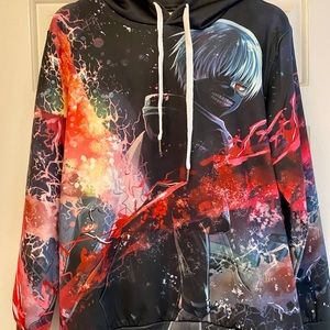 2/$15 Tokyo Ghoul Hooded Sweatshirt Multicolored M